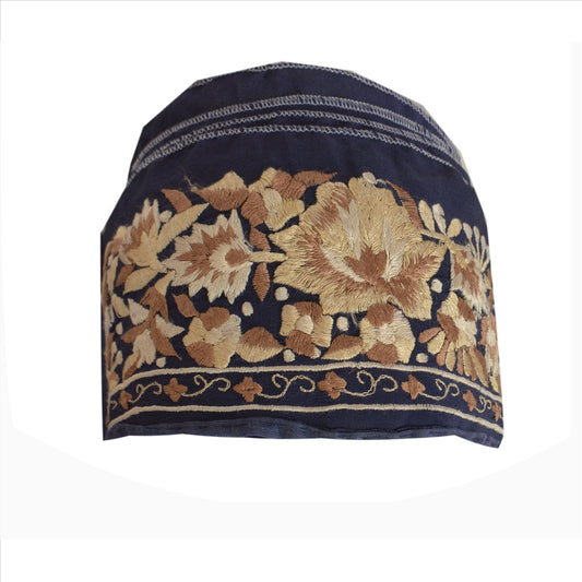 Sanskriti Vintage Sari Border Hand Beaded 1 Yd Indian Trim Sewing Maroon Lace