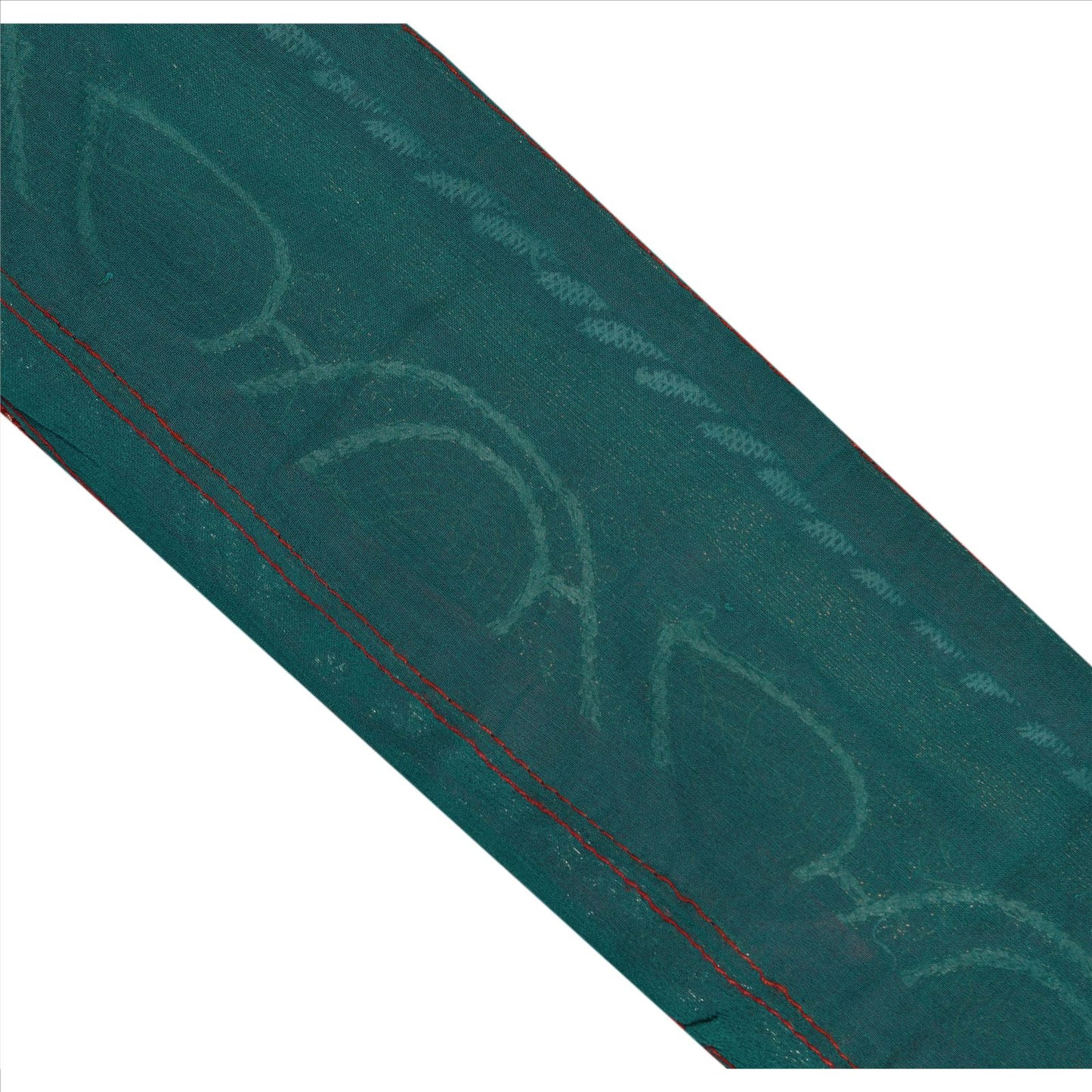 Sanskriti Vintage Sari Border Hand Beaded 1 Yd Indian Trim Sewing Blue Lace