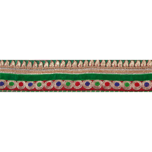 Sanskriti Vintage 1 Yd Sari Border Embroidered Sewing Craft Indian Decor Lace