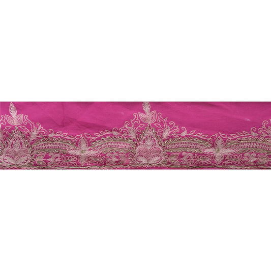Sanskriti Vintage 1 Yd Sari Border Antique Hand Embroidered Sewing Craft Lace