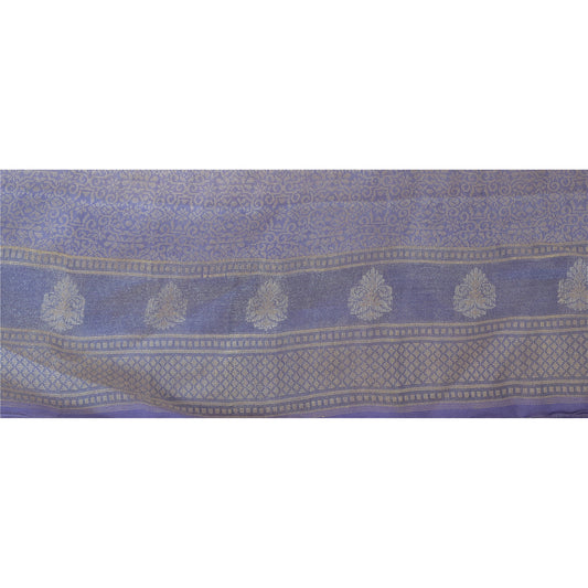 Sanskriti Vintage 1 Yd Sari Kant Vævet Kant Syning Lilla Håndværk Dekor Blonde