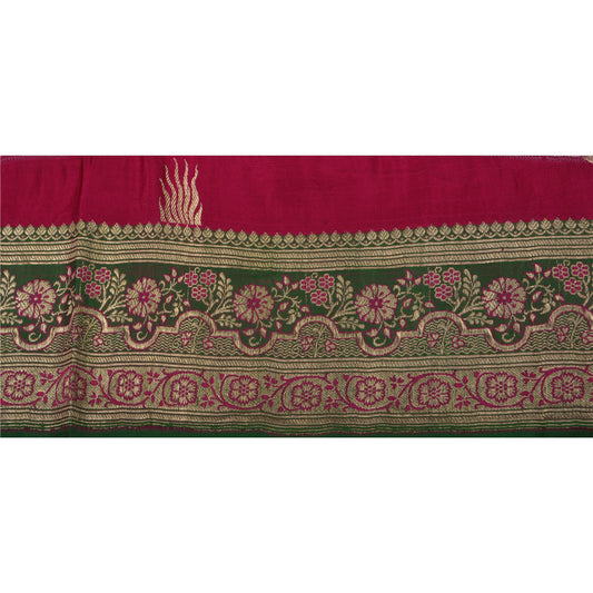 Sanskriti Vintage 1 Yd Trim Sari Border Antique Woven Brocade Craft Sewing Lace