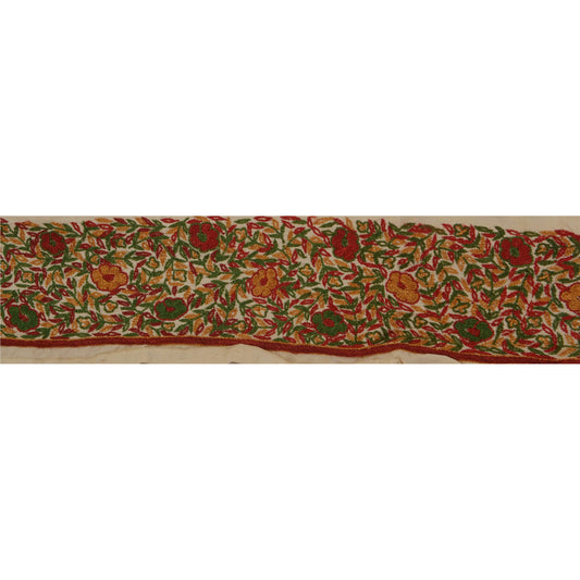 Sanskriti Vintage 1 Yd Indian Sari Border Hand Embroidered Sewing Craft Lace
