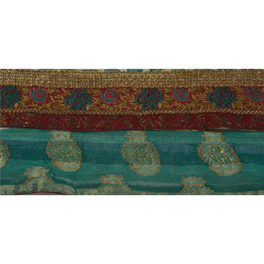 Sanskriti Vintage 1 YD Indian Sari Border Embroidered Sewing Craft Decor Lace