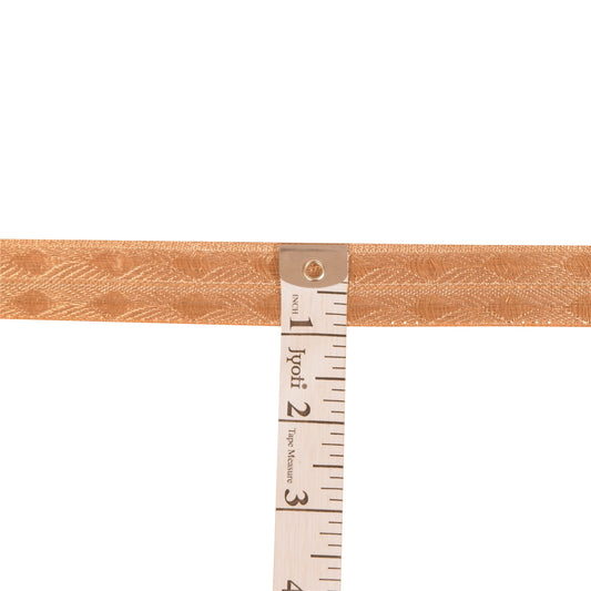 Sanskriti Vintage 1 YD Sari Border Hand Woven Trim Sewing Craft Brown Decor Lace