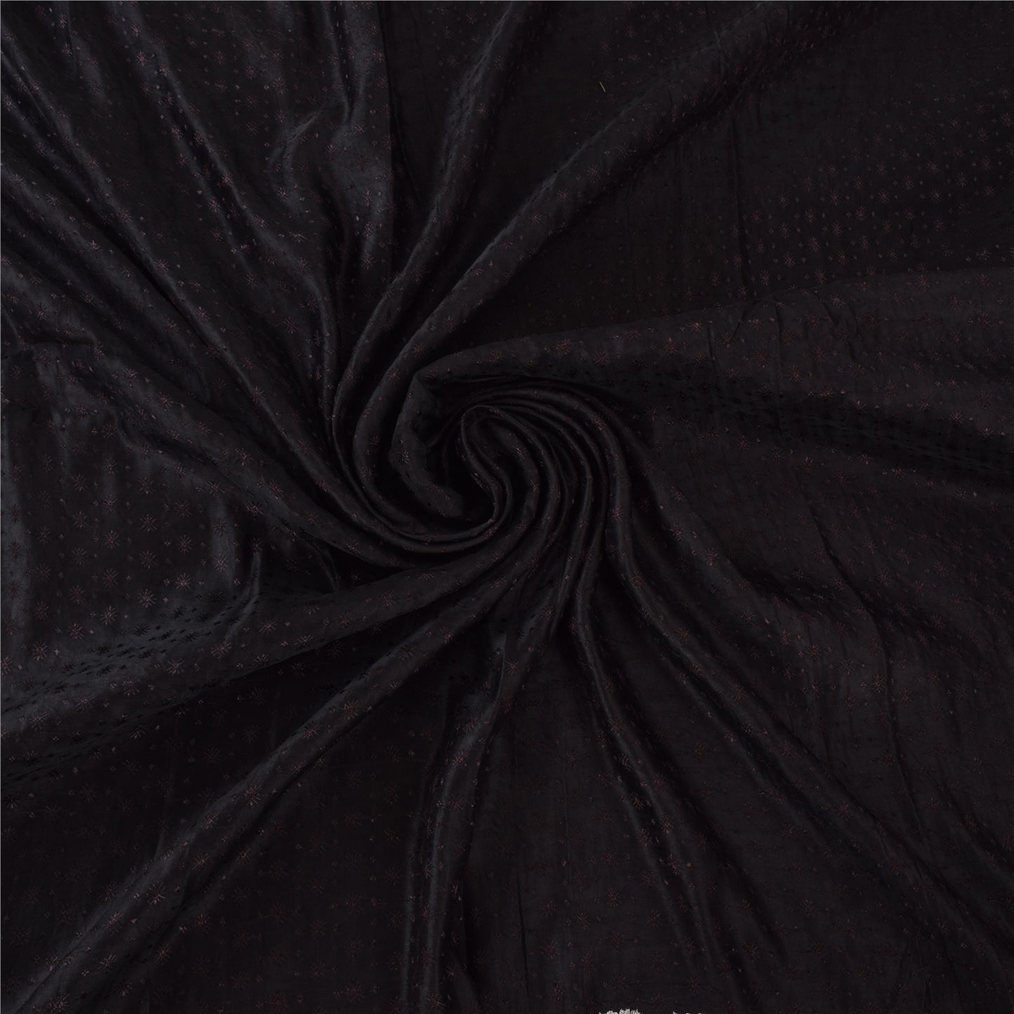 Sanskriti Vintage Black Sarees Pure Satin Silk Banarasi Woven Sari Craft Sustainable Fabric