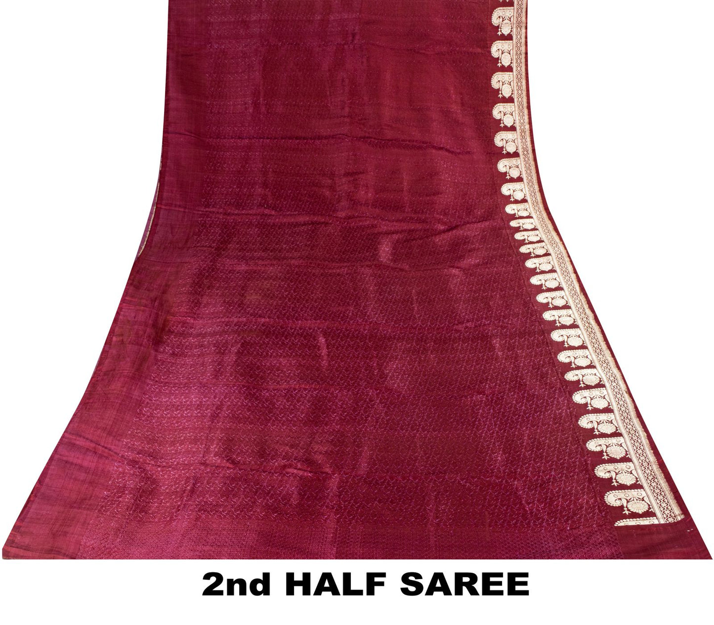 Sanskriti Vintage Purple Soft Pure Silk Saree Banarasi Brocade ZariHandwoven 5YD