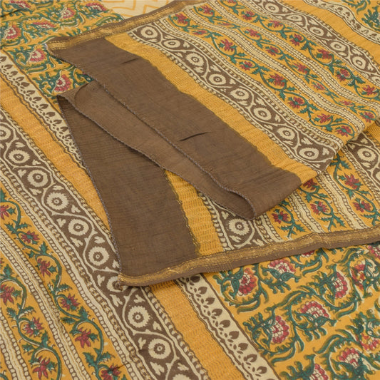 Sanskriti Vintage Dupatta Long Stole Pure Cotton Hand Block Printed Wrap Veil