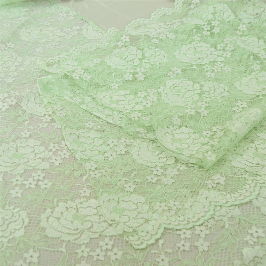Sanskriti Vintage Mint Green Dupatta Long Stole Blend Silk Woven Wrap Veil/Hijab