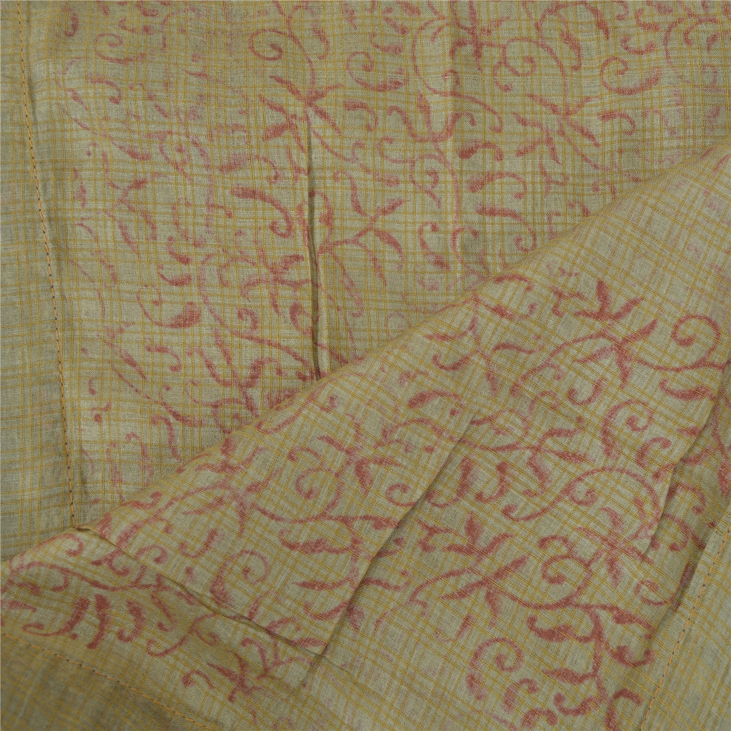 Sanskriti Vintage Dupatta Long Stole Pure Silk Embroidered Printed Wrap Scarves