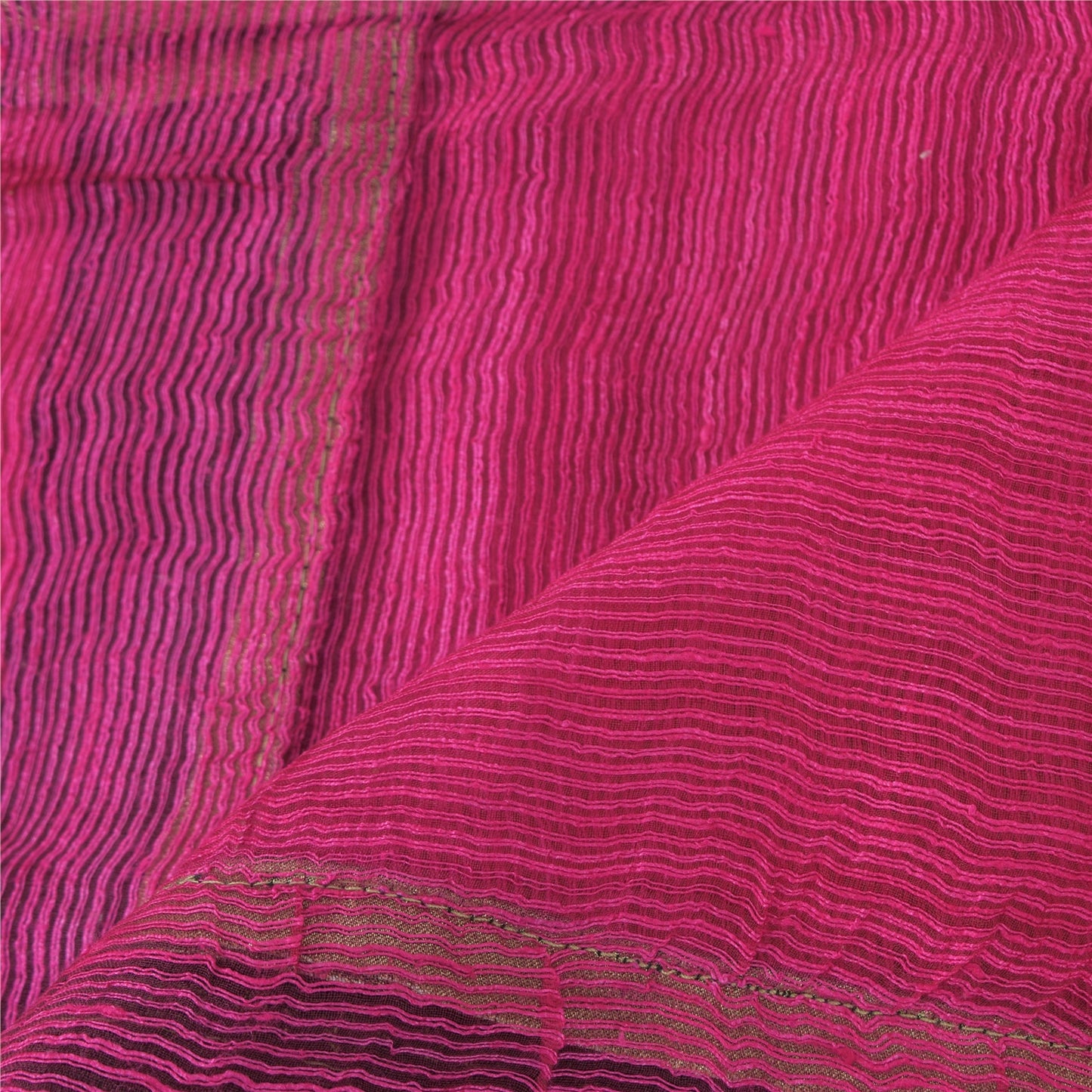 Sanskriti Vintage Pink Dupatta Long Stole Pure Silk Hand Beaded Premium Scarves