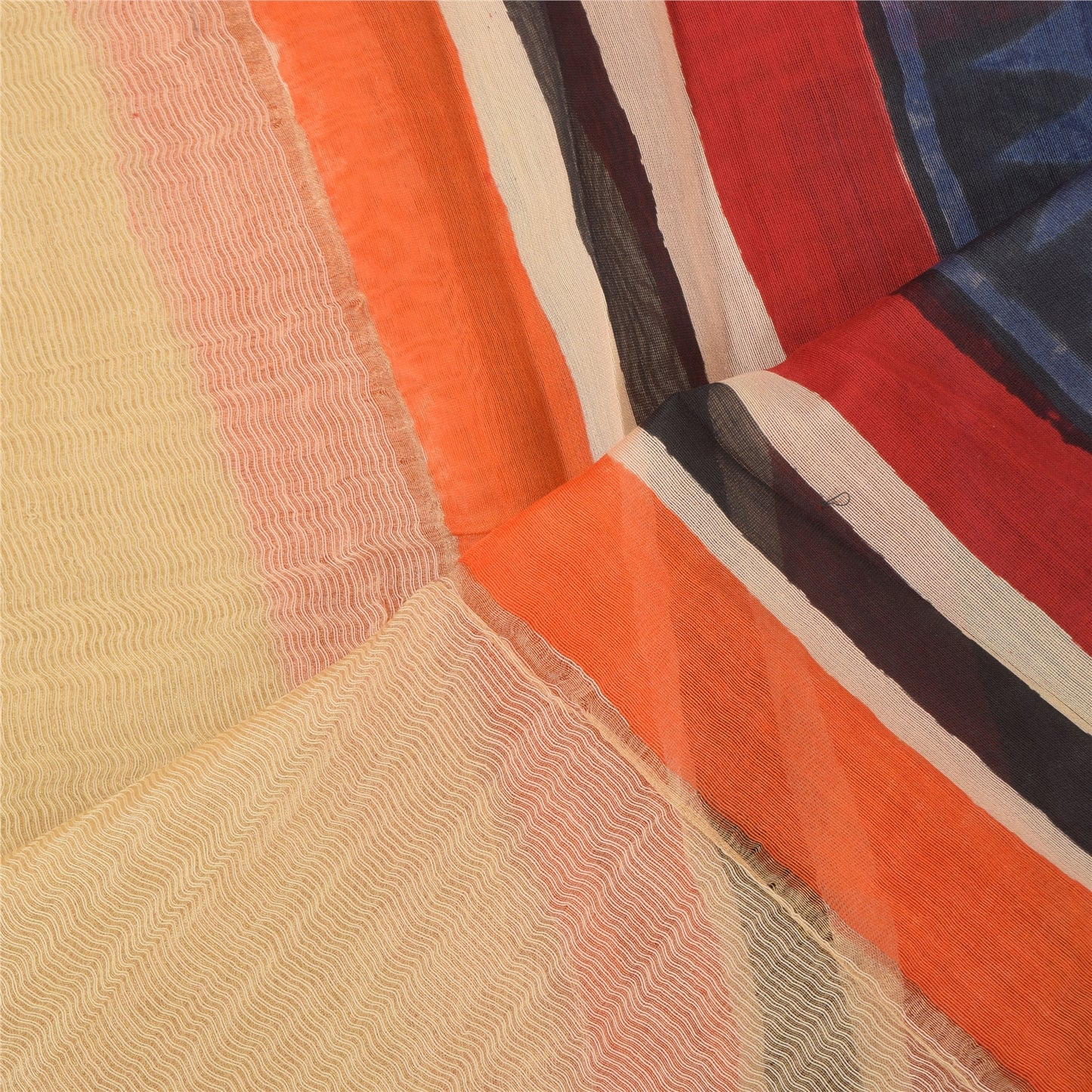 Sanskriti Vintage Indian Dupatta Long Stole Pure Cotton Printed Premium Scarves