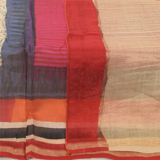 Sanskriti Vintage Indian Dupatta Long Stole Pure Cotton Printed Premium Scarves