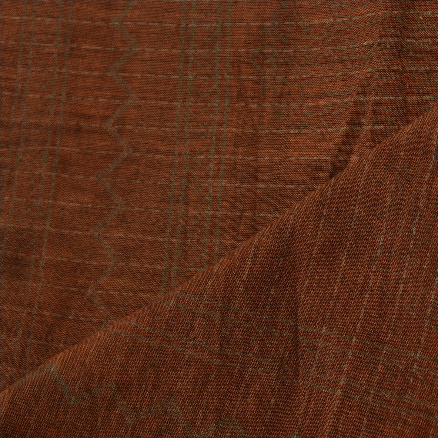 Sanskriti Vintage Beige Dupatta Long Stole Pure Cotton Printed Woven Wrap Hijab