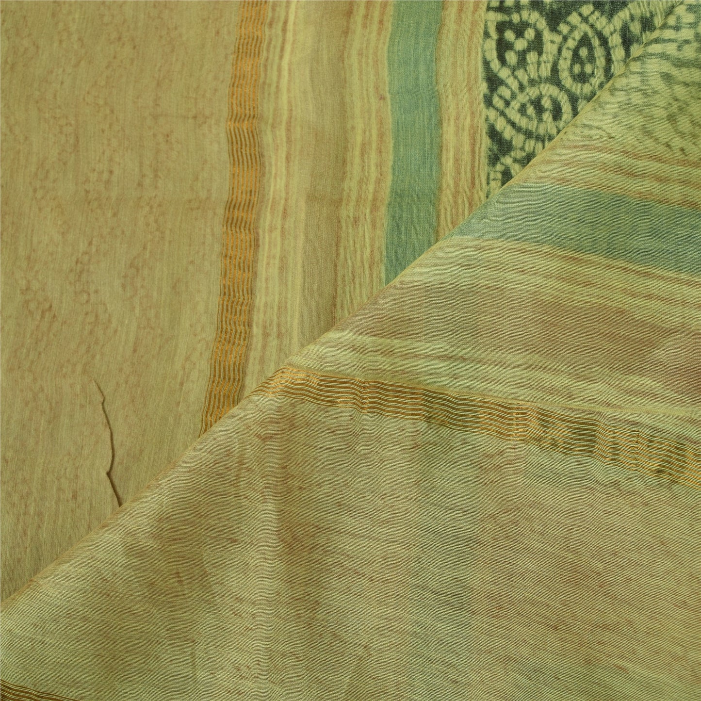 Sanskriti Vintage Yellow Dupatta Long Stole Pure Cotton Printed Premium Scarves