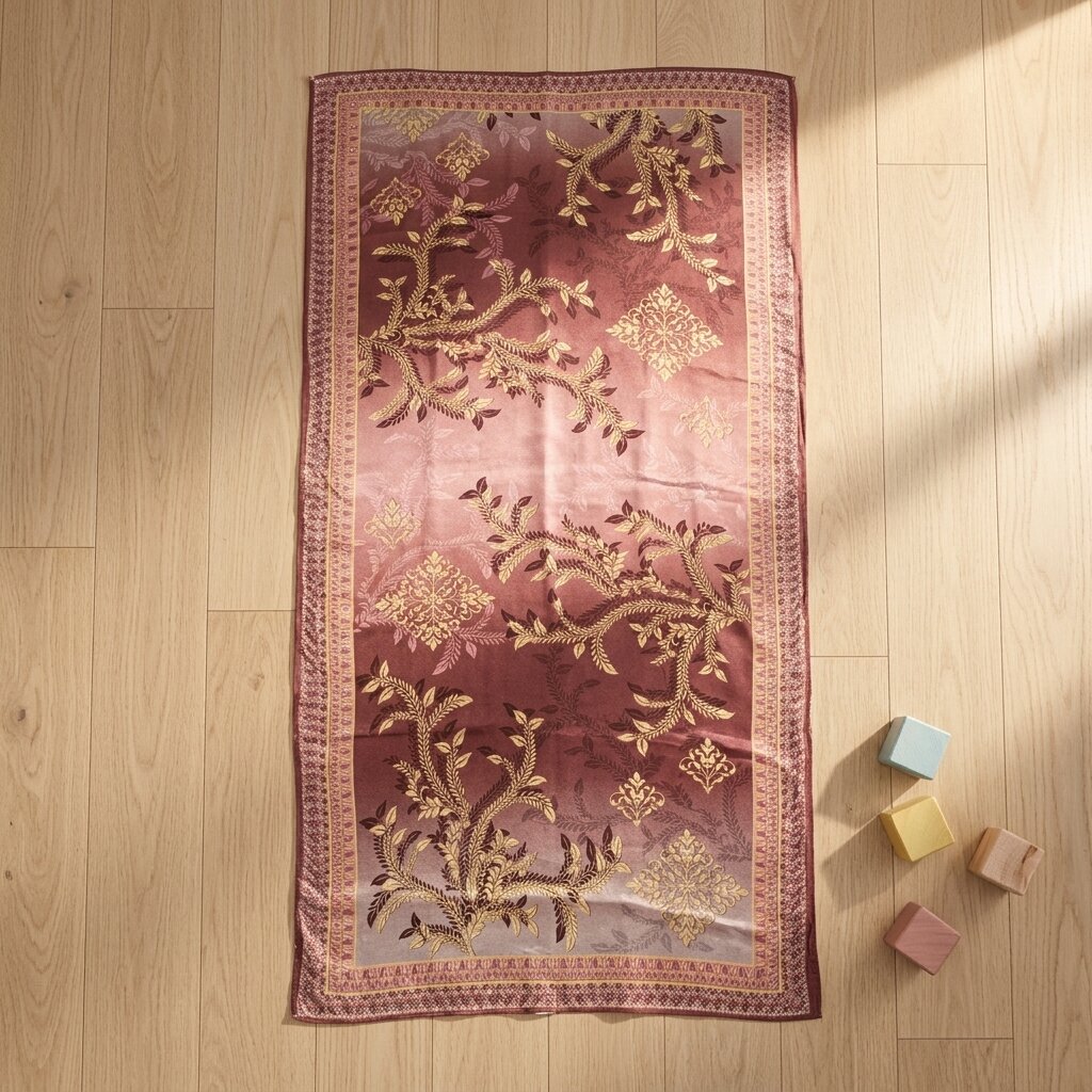 Sanskriti Vintage Brown Georgette Silk Dupatta/Stole Floral Printed Indian Veil