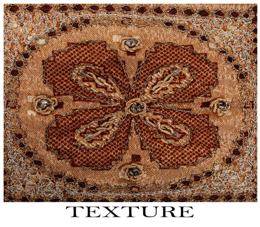Sanskriti Vintage Dupatta/Stole Beige Art Silk Embroidered Zari Bandhani-Patola