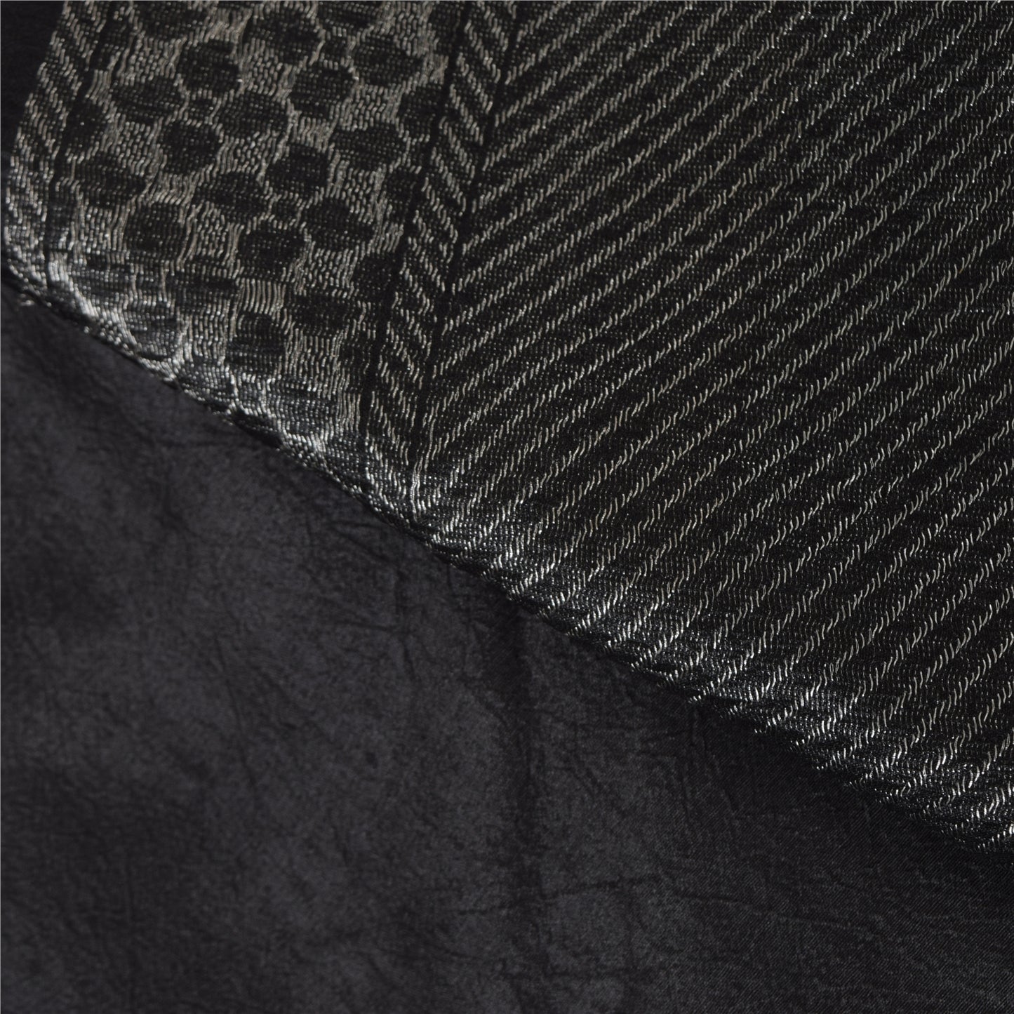 Sanskriti Vintage Indian Black Sarees Pure Silk Woven Ethnic Sari Craft Sustainable Fabric