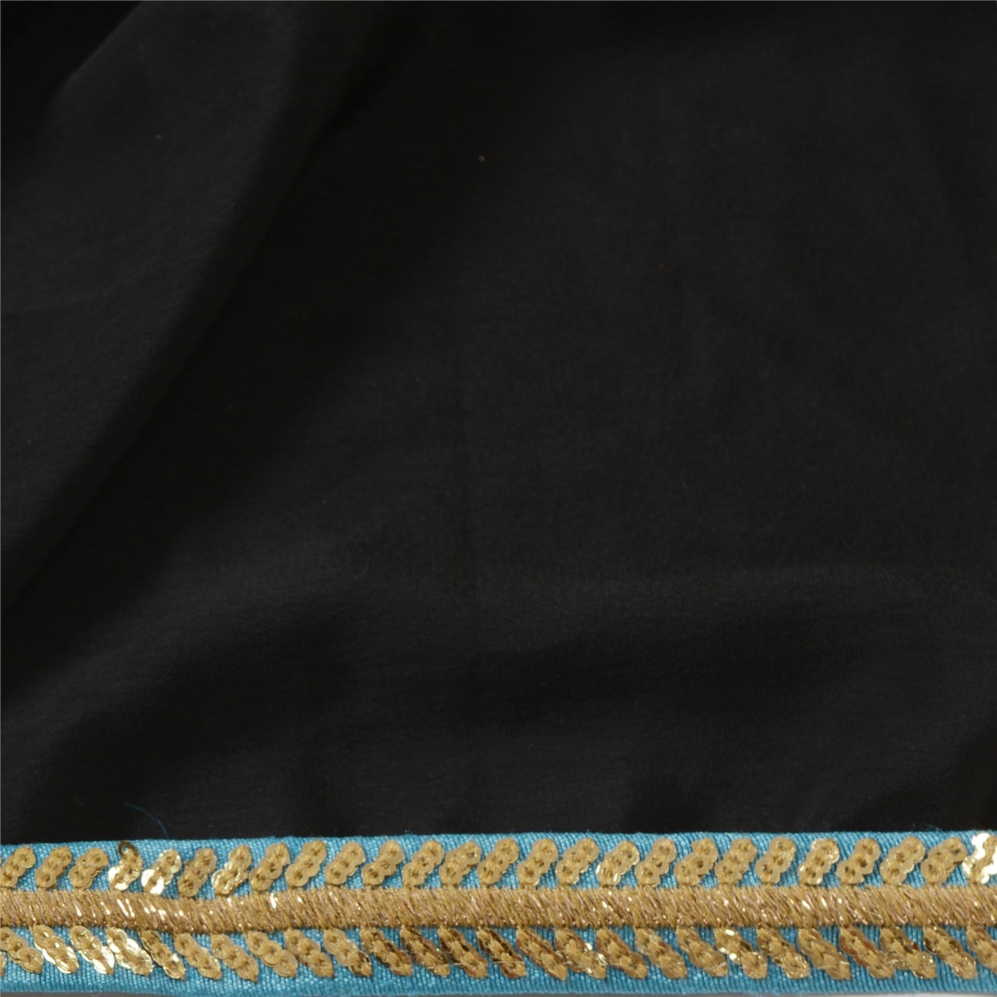 Sanskriti Embroidered Dress Sewing Border 1 YD Trim Blue Craft Decor Lace