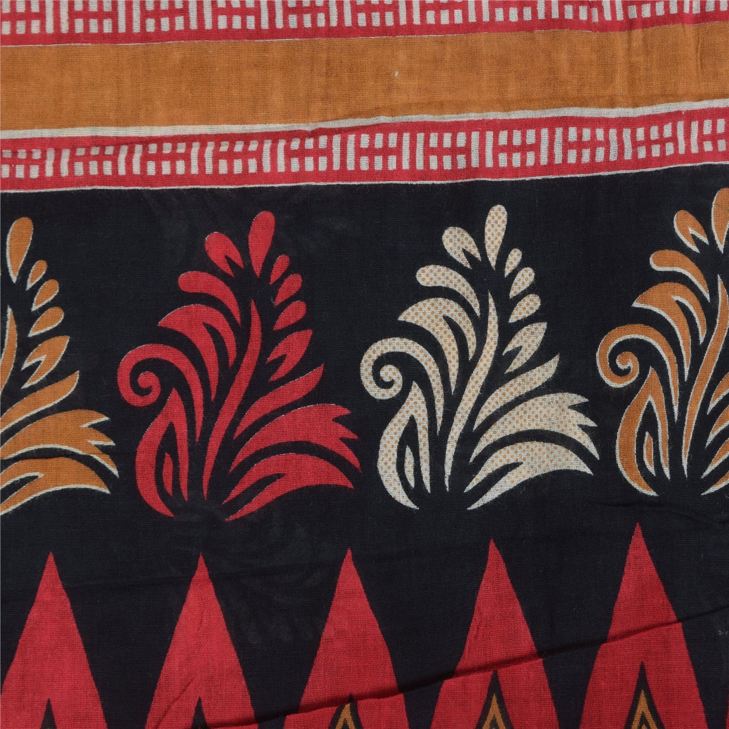 Sanskriti Vintage Sarier Sorte 100% Ren Bomuld Trykt Sari 5+ yard Håndværk Bæredygtigt Stoff