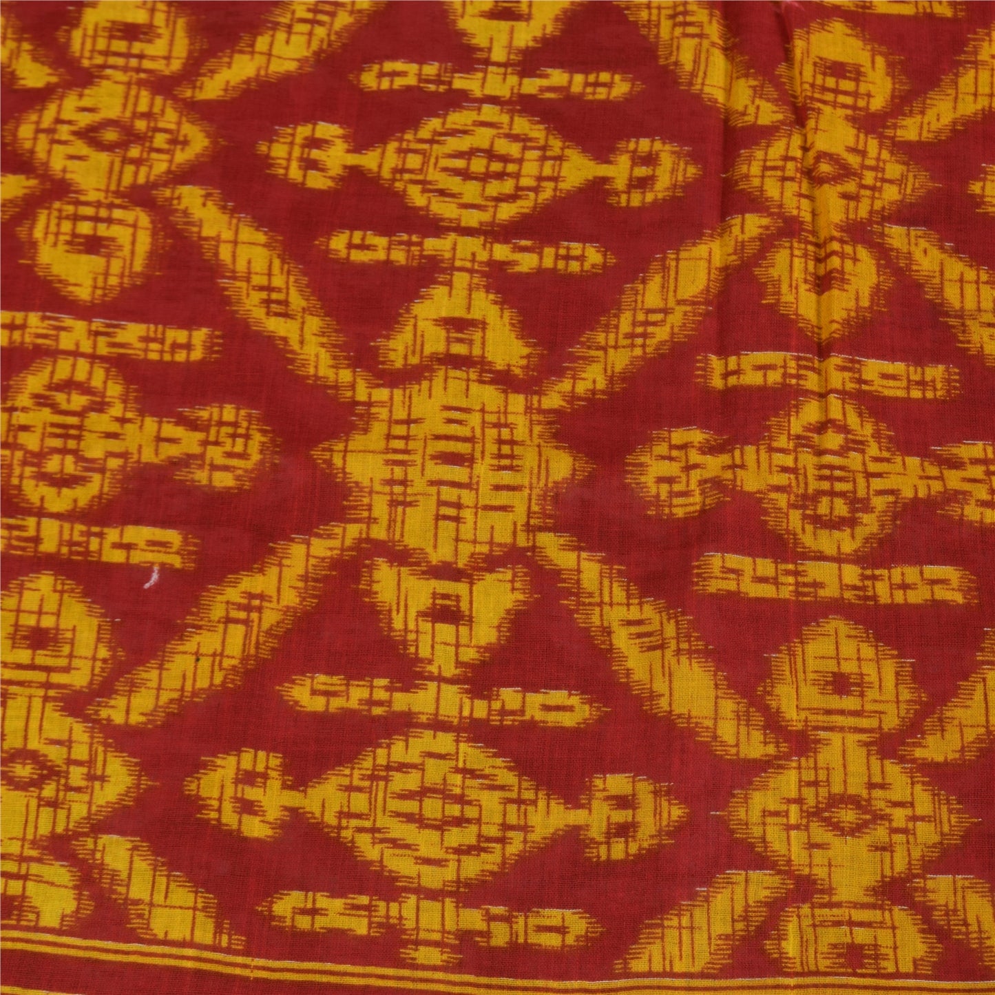 Sanskriti Vintage Sarees Indian Black Pure Cotton Printed Sari 5+yd Craft Fabric