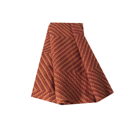 Sanskriti Vintage Sarees Dark Red 100% Pure Cotton Printed Sari 5yd Craft Fabric