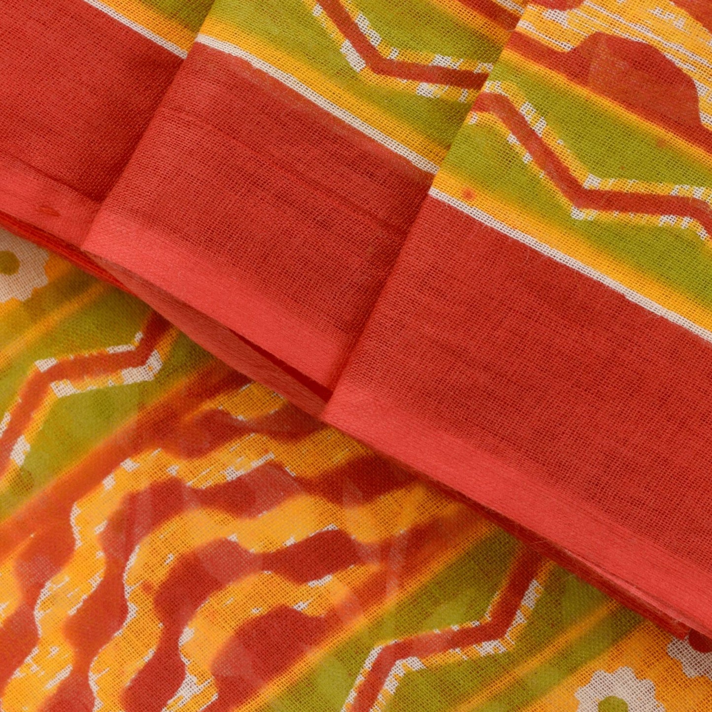 Sanskriti Vintage Yellow Pure Cotton Saree Floral Print Sari 5.5YD Craft Fabric