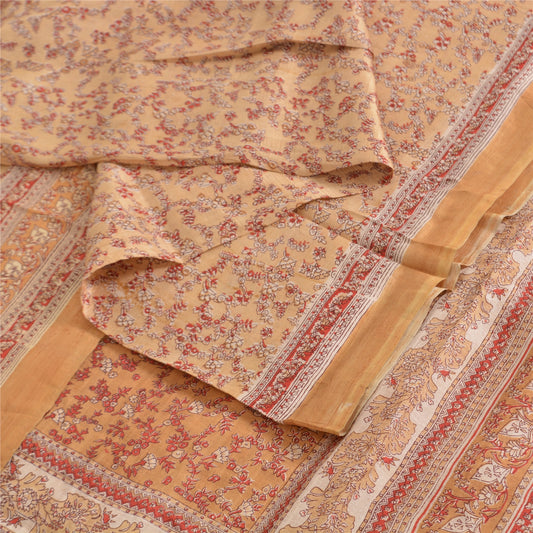 Sanskriti Vintage Sarees Pure Silk Quilting Felting Craft Sustainable Fabric Printed Sari