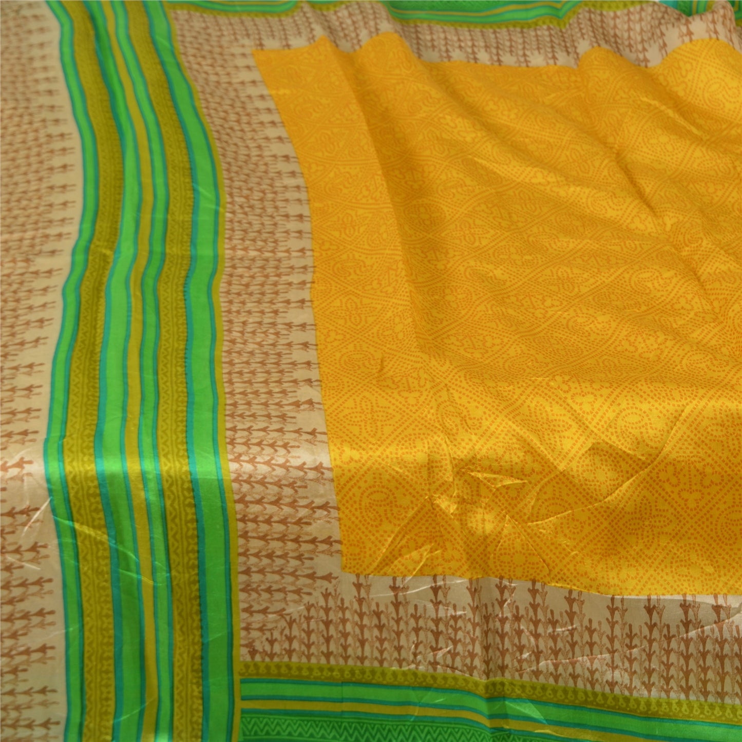 Sanskriti Vintage Sarees Pure Silk 5yd Quilting Felting Craft Sustainable Fabric Print Sari