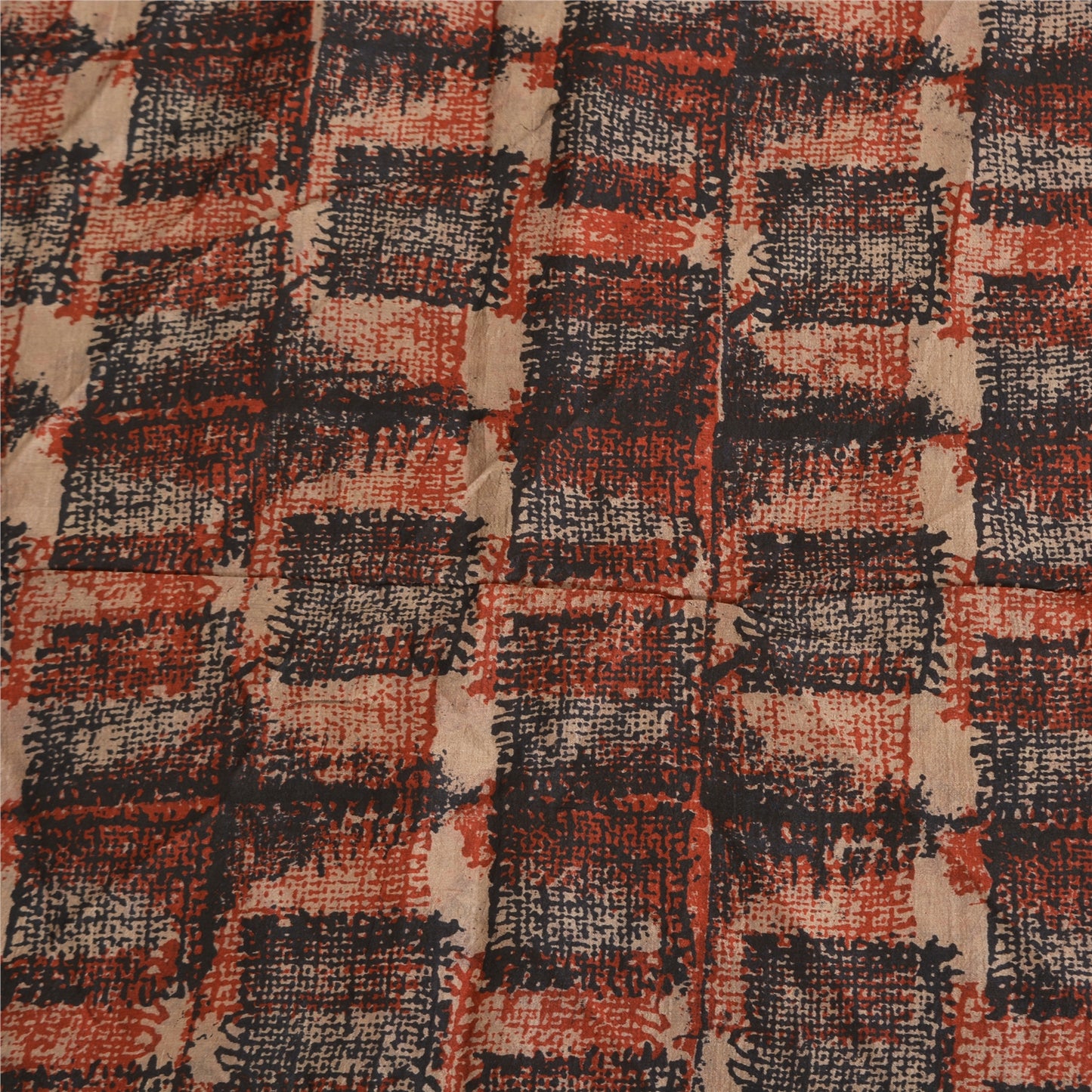 Sanskriti Vintage Sarees Pure Silk 5yd Quilting Felting Craft Sustainable Fabric Print Sari