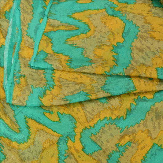 Sanskriti Vintage Sarees Multicolor Pure Silk Printed Sari Decor Craft Sustainable Fabric