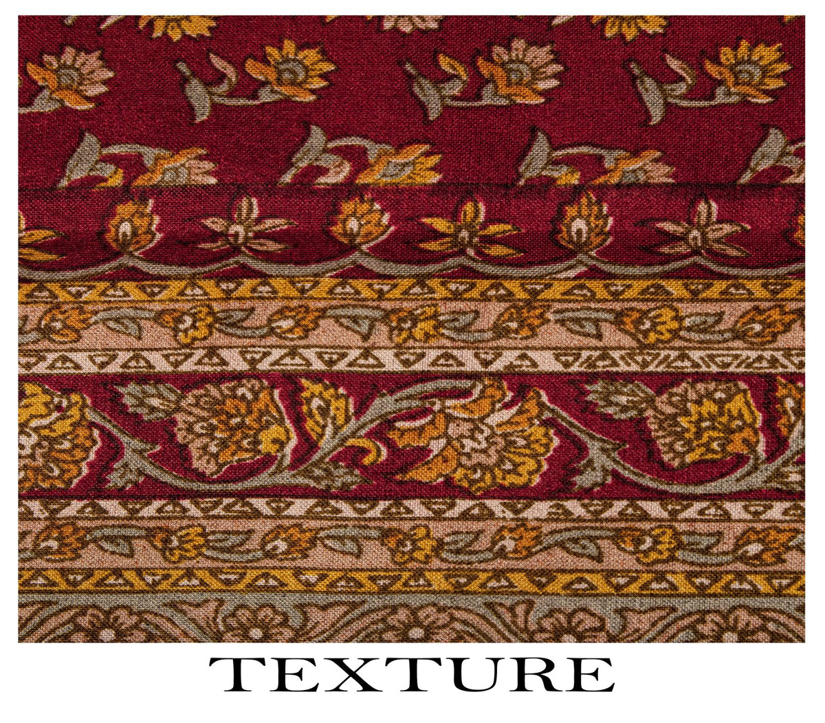 Sanskriti Vintage Maroon Pure Silk Saree Floral Printed Craft Fabric Sari 6 Yard