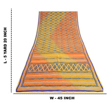 Load image into Gallery viewer, Sanskriti Vintage Sarees Indian Multi Printed Pure Crepe Silk Sari Craft Fabric

