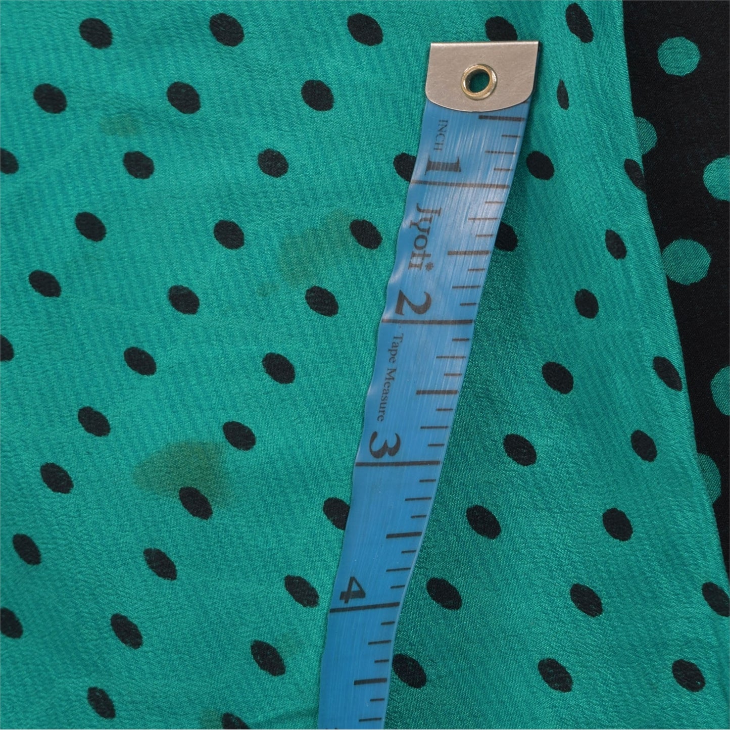 Sanskriti Vintage Sarees Blue/Black Pure Crepe Silk Print Sari 5yd Craft Sustainable Fabric