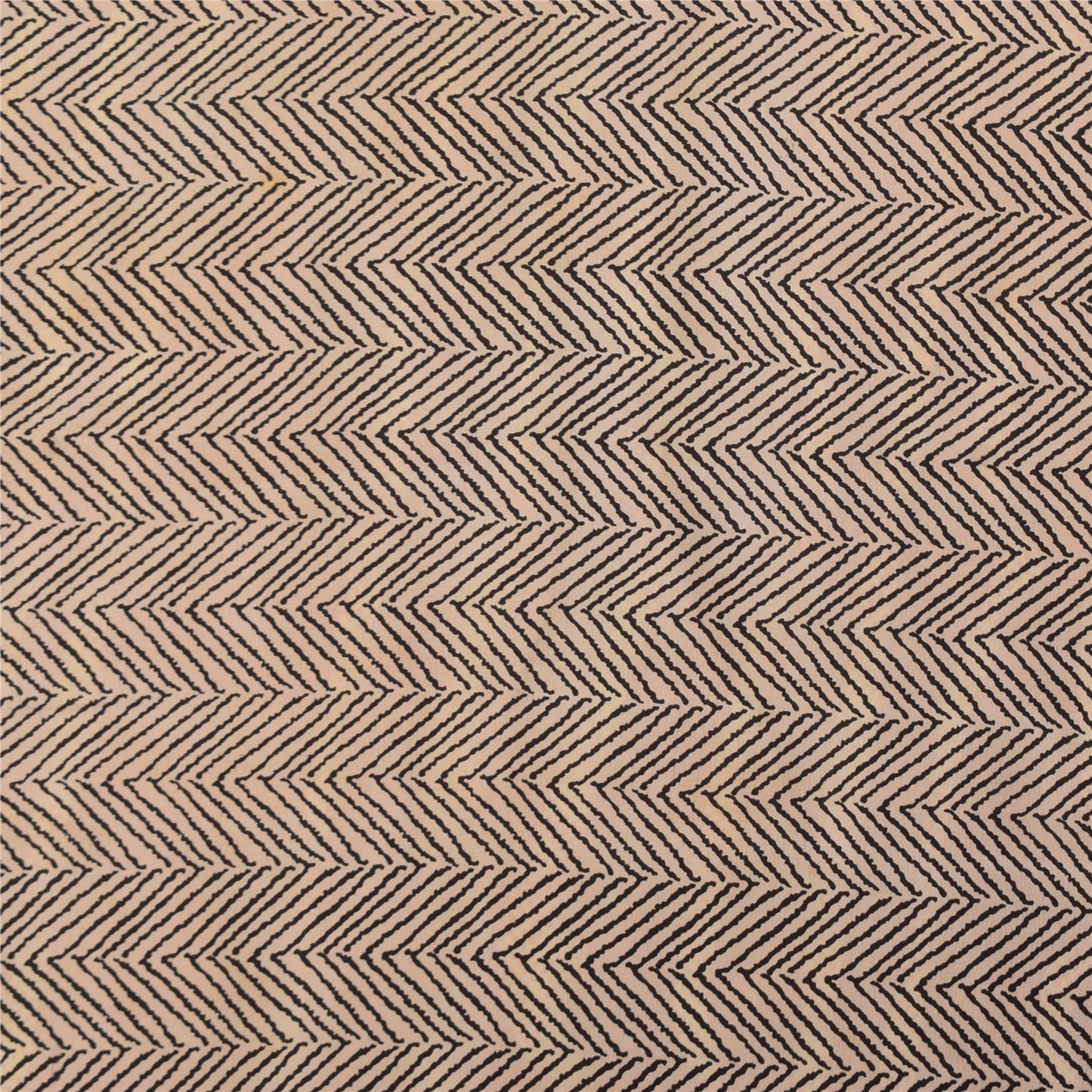 Sanskriti Vintage Sarier i lyserødt, ren crepe silketrykt sari, 5+ yards håndværksmæssigt bæredygtigt stof