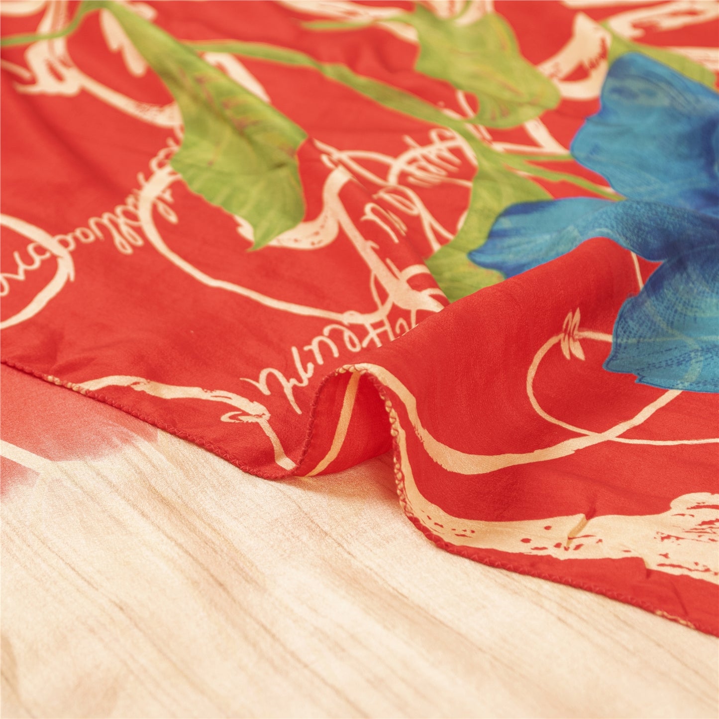 Sanskriti Vintage Sarees Red Pure Crepe Digital Printed Sari 5+yd Craft Fabric