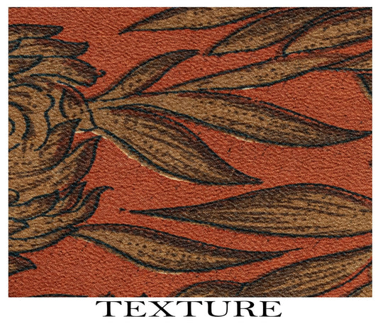 Sanskriti Vintage Saree Brown 100% Pure Crepe Floral Printed Sari 5+Yard Fabric