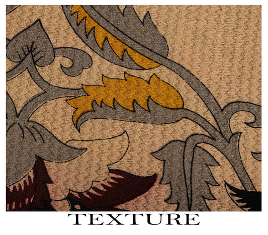 Sanskriti Vintage Saree Multicolor Pure Crepe Floral Print Sari 5.5+Yard Fabric