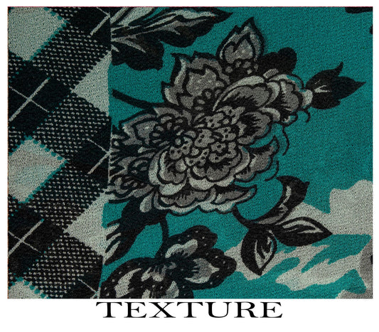 Sanskriti Vintage Saree Blue Pure Georgette Floral Geometric Printed Sari Fabric