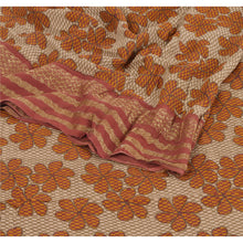 Load image into Gallery viewer, Sanskriti Vintage Saree Pure Georgette Silk Printed Zari Work Sari Craft Fabric
