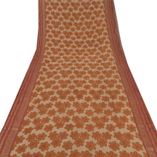 Load image into Gallery viewer, Sanskriti Vintage Saree Pure Georgette Silk Printed Zari Work Sari Craft Fabric
