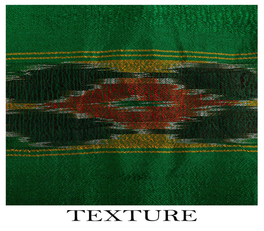 Sanskriti Vintage Pink 100% Pure Silk Saree Ikat Hand Woven Pochampally 5Yd Sari