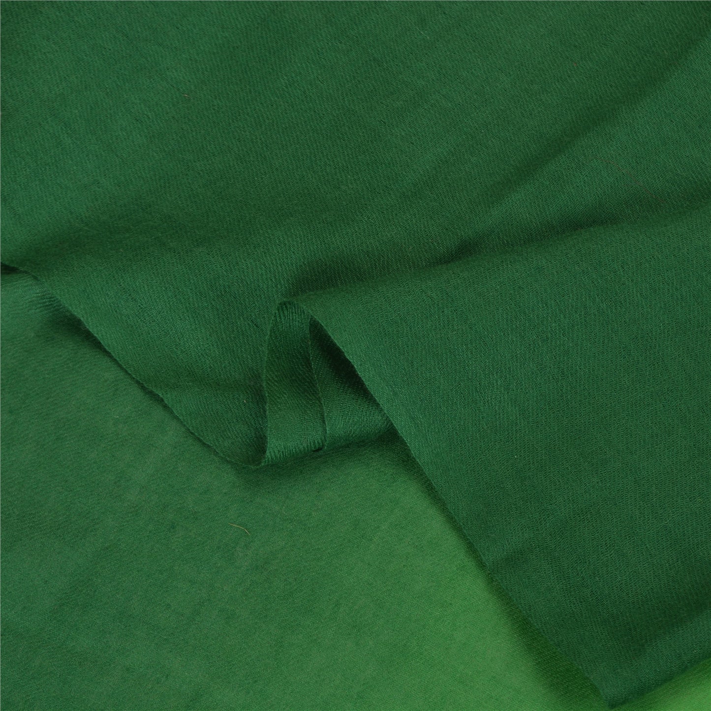 Sanskriti Long Stole Two Shade Shawl Scarf Pure Wool Warm Soft Green Scarves