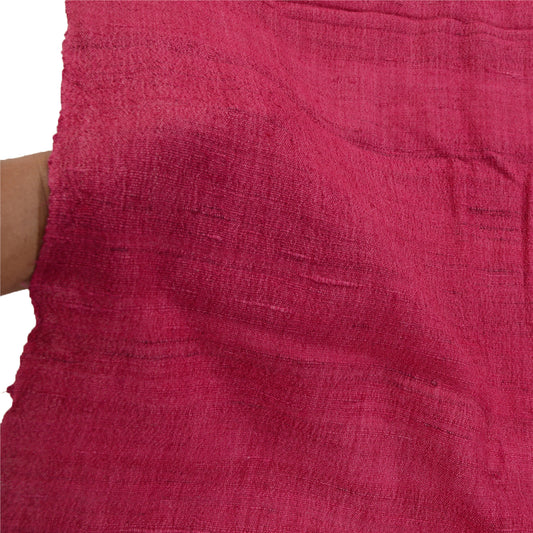 Sanskriti Vintage Pink Long Shawl Handloom Woven Scarf Wrap Sustainable Stole