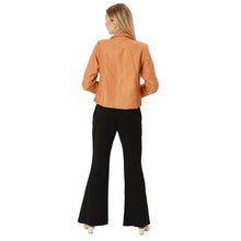 Load image into Gallery viewer, Limited Edition Sanskriti India Short Orange Blazer Upcycled Jacket Free Size
