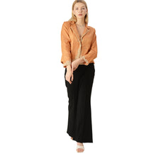 Load image into Gallery viewer, Limited Edition Sanskriti India Short Orange Blazer Upcycled Jacket Free Size

