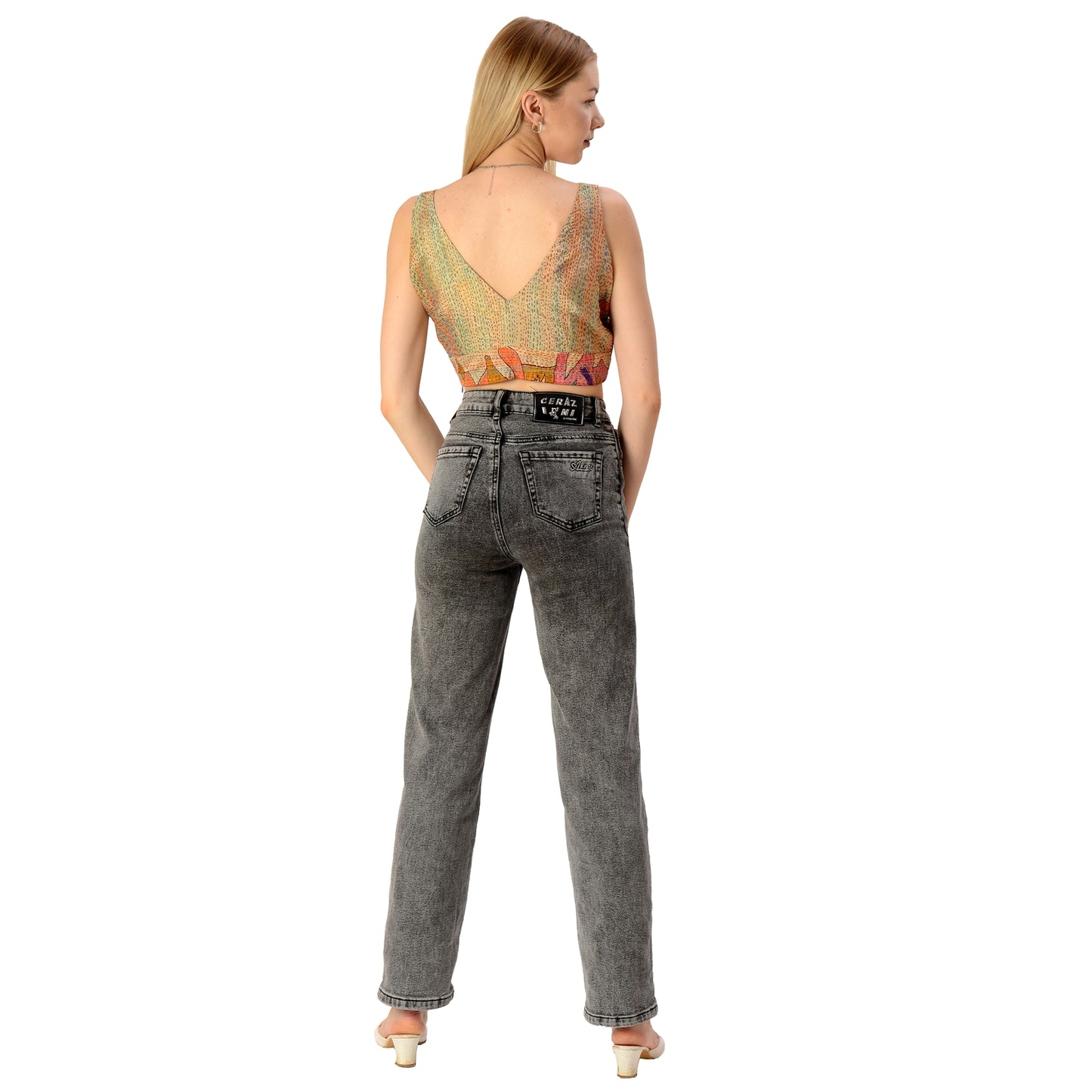 Sanskriti Vintage Limited Edition Upcycled Kantha Sleeveless Blouse