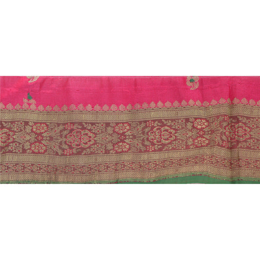 Sanskriti Vintage Sari Border Woven Brocade 1 Yd Trim Craft Sewing 4"W Lace