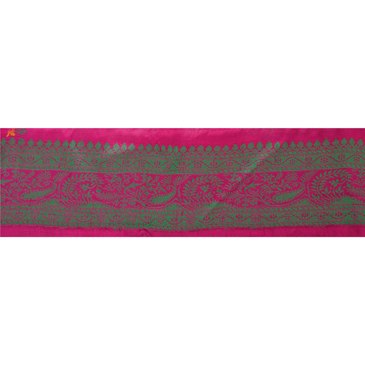 Sanskriti Vintage Sari Border Woven 1 Yd Trim Sewing Purple Craft Decor Lace