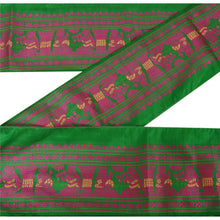 Load image into Gallery viewer, Sanskriti Vintage 8 YD Sari Border Woven Baluchari Craft Trim Sewing 4&quot;W Lace
